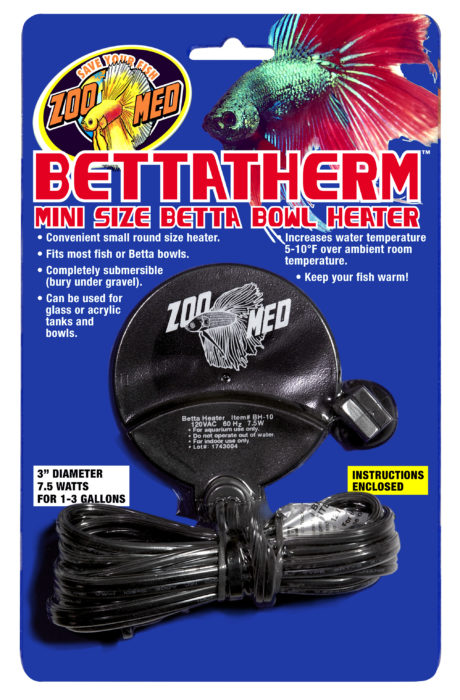 BettaThermMini Size Betta Bowl Heater enidrio thermokrasia enidriou