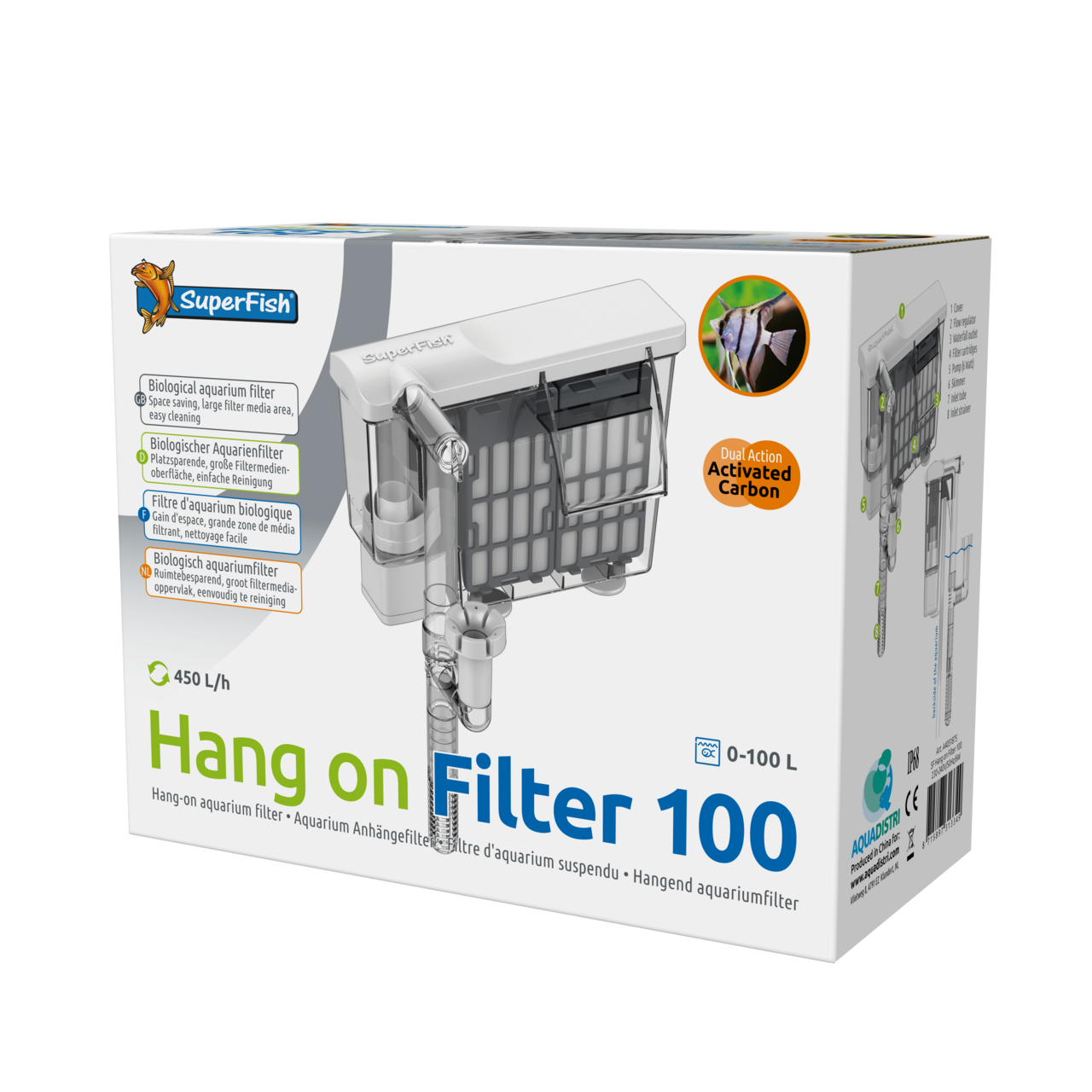 Super Fish – Hang on Filter 100 / 0-100lt,6w, 2pcs