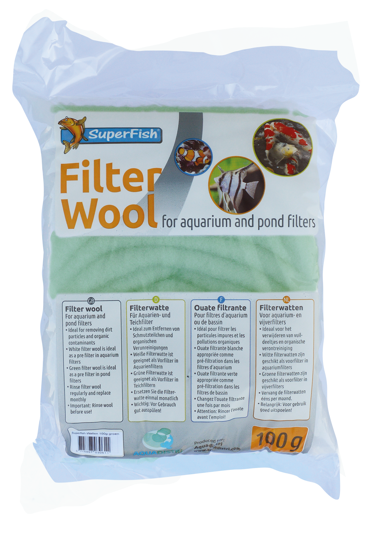 Filter Cotton Coarse Green / 100gr